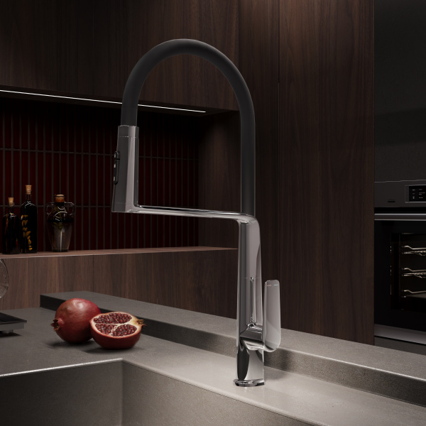 Смеситель для кухни Vincea VKF-118CH, хром