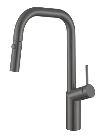 Смеситель для кухни Vincea VKF-107GM, вороненая сталь