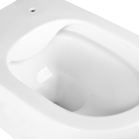 Унитаз подвесной безободковый Vincea Эдж-М (Edge-M) VT1-37, цвет белый, ультратонкое сиденье с плавным опусканием, Горизонтальный выпуск