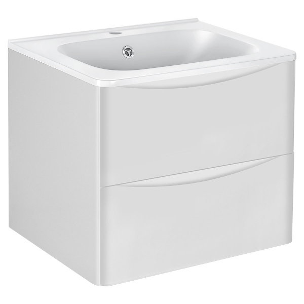 База под раковину Paola 600 подвесная, 2 выкатных ящика soft close, G.White