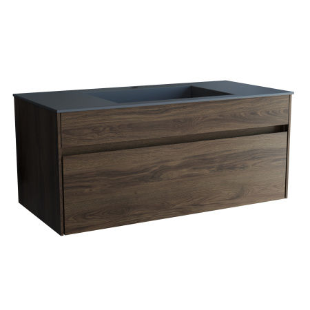 База под раковину Кьяра (Chiara) 1000 подвесная, 1 выкатной ящик микролифт, Дуб Чарльстон (C.Oak)