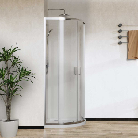 Душевой уголок Сити (City) VSQ-5CT800CL, 800*800, хром, стекло прозрачное