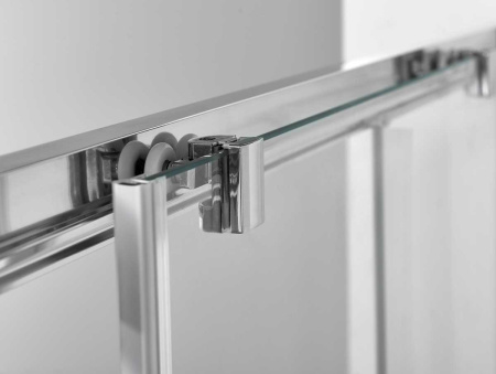 Душевой уголок Альфа (Alpha) VSS-3AL900CL, 900*900, хром, стекло прозрачное