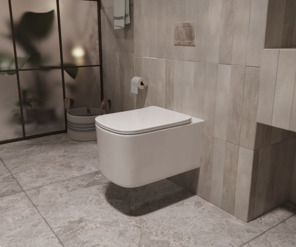 Унитаз подвесной Ultra VT1-32T Tornado, цвет белый, ультратонкое сиденье soft-close