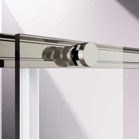 Душевой уголок Слим-Н (Slim-N) VSR-4SN9012CLBN, 1200*900, брашированный никель, стекло прозрачное