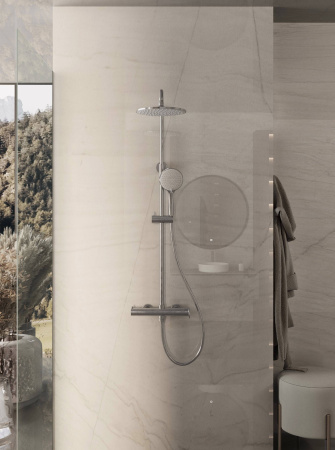 Душевая стойка Рондо (Rondo) VSFS-1R0CH без излива, хром