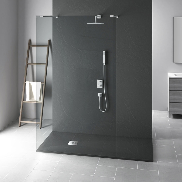 Поддон для душа из искусственного камня  VST-4SR8010A,1000*800*25, антрацит Поддон для душа из искусственного камня  VST-4SR8010A,1000*800*25, антрацит