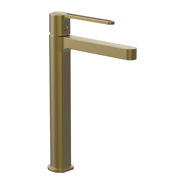 Смеситель для раковины Rondo VBF-1R2BG однорычажный, брашированное золото Смеситель для раковины Rondo VBF-1R2BG однорычажный, брашированное золото