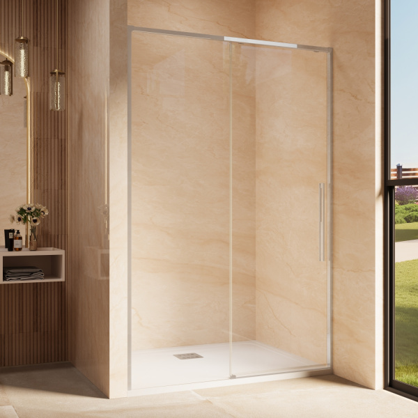 Душевая дверь Ультима (Ultima) VDS-7UL130CL, 1300, хром, стекло прозрачное