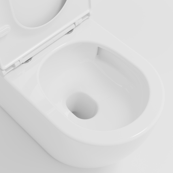 Унитаз-компакт Tornado Globo VT2-14T безободковый, белый, ультратонкое сиденье soft-close, P-trap