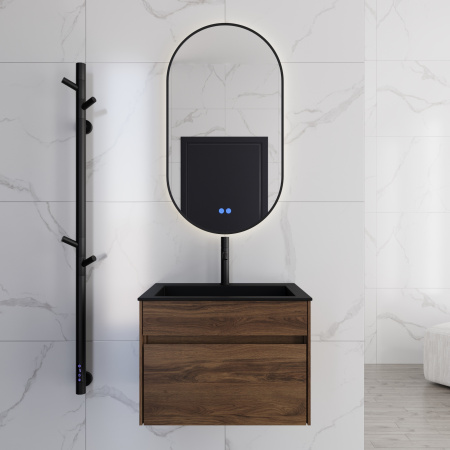 База под раковину Кьяра (Chiara) 600 подвесная, 1 выкатной ящик микролифт, Дуб Чарльстон (C.Oak)