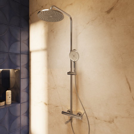 Душевая стойка Феерие (Feerie) VSFS-5FE1CH с изливом, хром