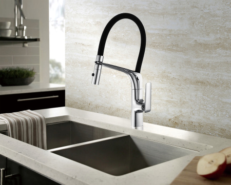 Смеситель для кухни Vincea VKF-115CH, хром