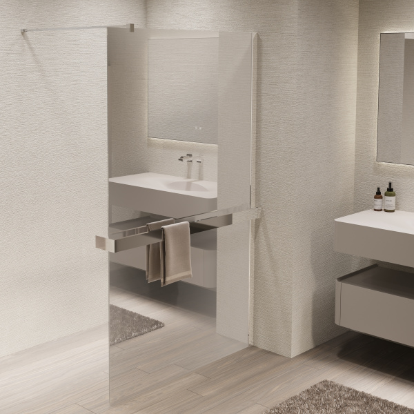 Душевая перегородка Walk-In VSW-1HR100MR, 1000*2000, хром, стекло зеркальное Душевая перегородка Walk-In VSW-1HR100MR, 1000*2000, хром, стекло зеркальное