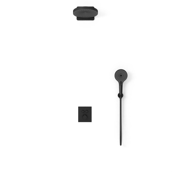 Душевой комплект Inspire VSFW-3I21T1MB встраиваемый, термостатический, двухрежимный, черный