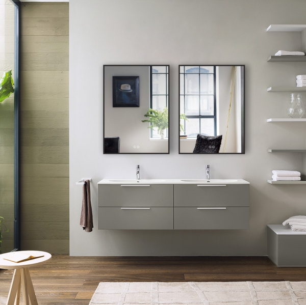 Зеркало с подсветкой VLM-3VN500B-2 500х700 c сенсорным выключателем и диммером, антизапотевание