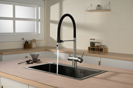 Смеситель для кухни Vincea VKF-120CH, хром