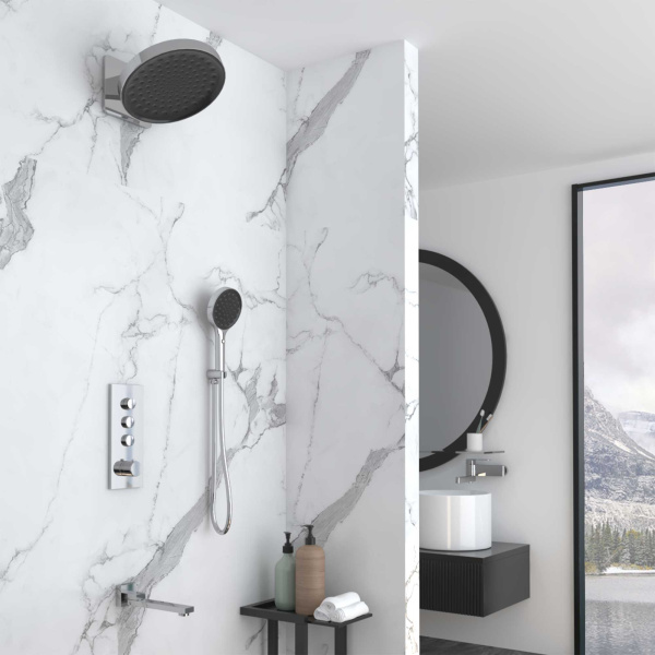 Душевой комплект Inspire VSFW-433TI3CH встраиваемый, термостатический, трехрежимный, хром