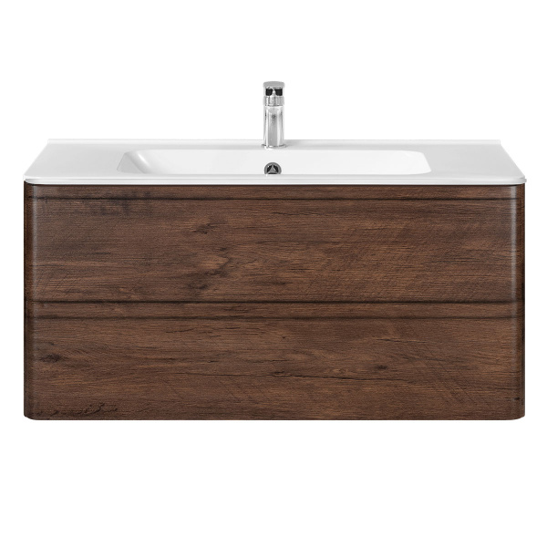 База под раковину Vico 1000 подвесная, 2 выкатных ящика soft close, R.Wood