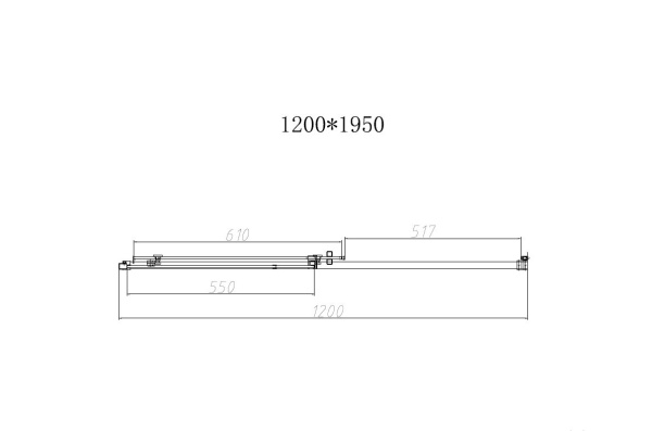 Душевая дверь Slim-N VDS-4SN120CL, 1200, хром, стекло прозрачное