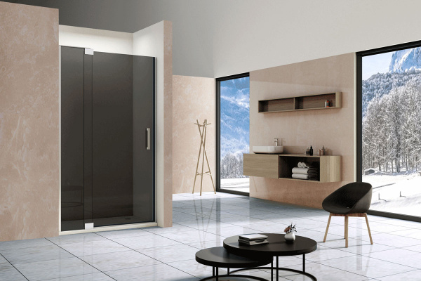 Душевая дверь Extra VDP-1E8090CG, 800/900, хром, стекло тонированное