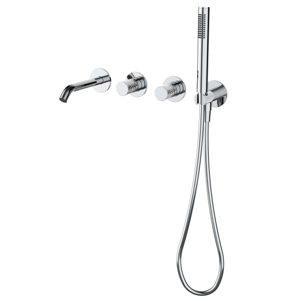 Смеситель для ванны Aura VBTW-6AU1CH, встраиваемый, хром