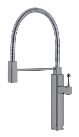 Смеситель для кухни Vincea VKF-101GM, вороненая сталь