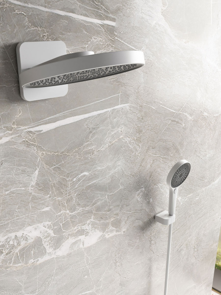 Душевой комплект Futura VSFW-2F12TMW термостатический встраиваемый, 3 режима, белый матовый