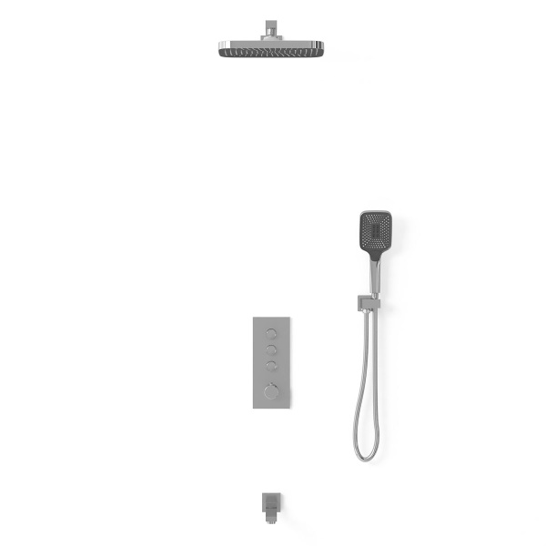 Душевой комплект VSFW-433T1CH встраиваемый, термостатический, трехрежимный, хром