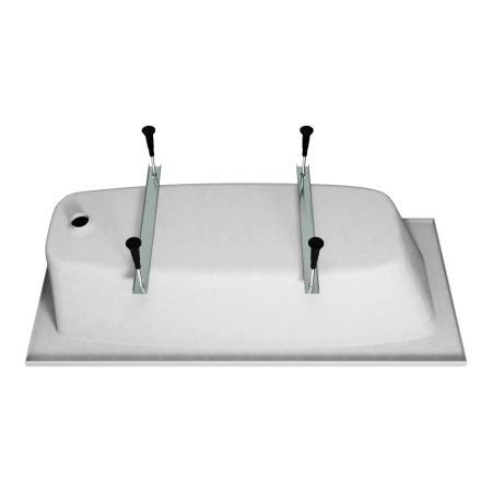 Ванна акриловая Vincea VBT-2S170-LG с ножками 1700*750*440, пристенная, цвет белый