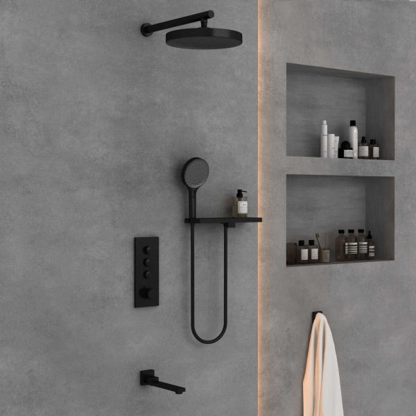 Душевой комплект Inspire VSFW-433TI2RMB встраиваемый, черный