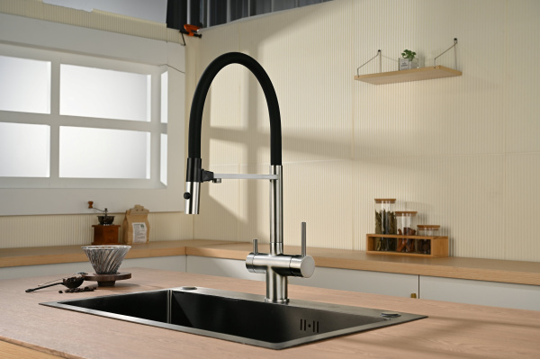 Смеситель для кухни Vincea VKF-120CH, хром