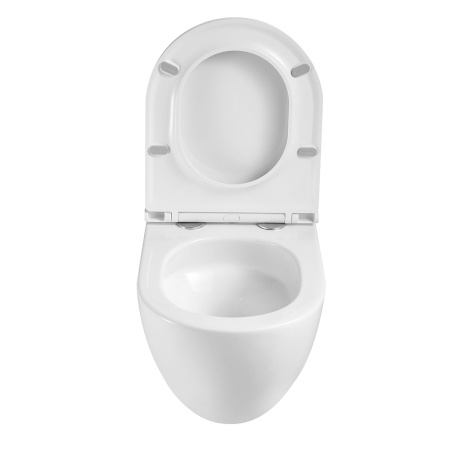 Унитаз подвесной Bien VT1-51T Tornado, цвет белый, ультратонкое soft-close сиденье
