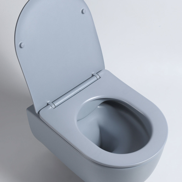 Унитаз подвесной Evo VT1-34SMO безободковый, цвет океан матовый, ультратонкое soft-close сиденье