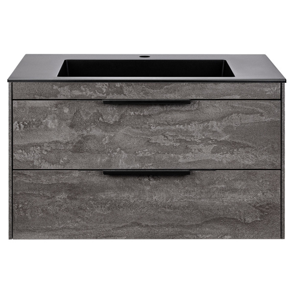 База под раковину Chiara 2D 800 подвесная, 2 выкатных ящика soft-close, G.Stone