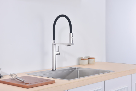 Смеситель для кухни Vincea VKF-119CH, хром