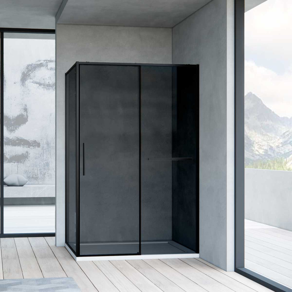 Душевой уголок Slim Soft VSR-1SS9012CGB, 1200*900, черный, стекло тонированное Душевой уголок Slim Soft VSR-1SS9012CGB, 1200*900, черный, стекло тонированное