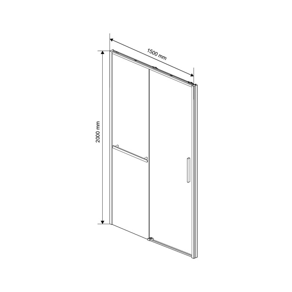 Душевая дверь Slim Soft VDS-1SS150CLGM, 1500, вороненая сталь, стекло прозрачное Душевая дверь Slim Soft VDS-1SS150CLGM, 1500, вороненая сталь, стекло прозрачное