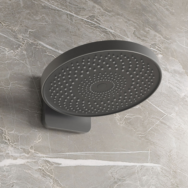 Душевой комплект Futura VSFW-2F12TGM термостатический встраиваемый, 3 режима, вороненая сталь