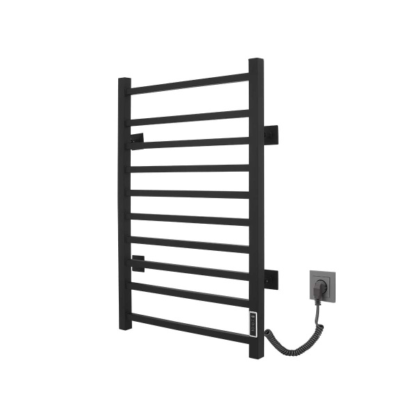 Полотенцесушитель с электрическим нагревательным элементом, тип: Э2. Модель Pro-gress, арт. Vincea VTD-1LBE 50x80, черный, таймер
