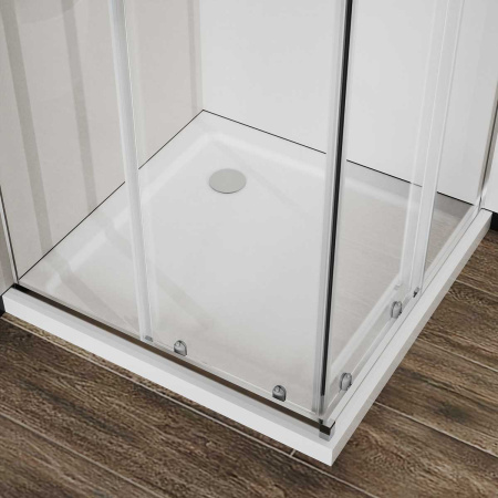 Душевой уголок Сити (City) VSS-5CT800CL, 800*800, хром, стекло прозрачное