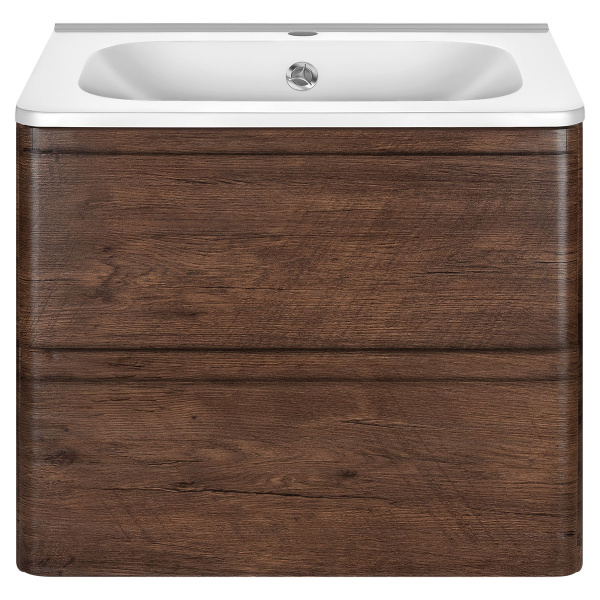 База под раковину Vico 600 подвесная, 2 выкатных ящика soft close, R.Wood