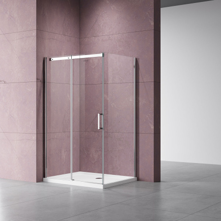 Душевой уголок Дайс (Dice) VSR-4D1012CL, 1200*1000, хром, стекло прозрачное