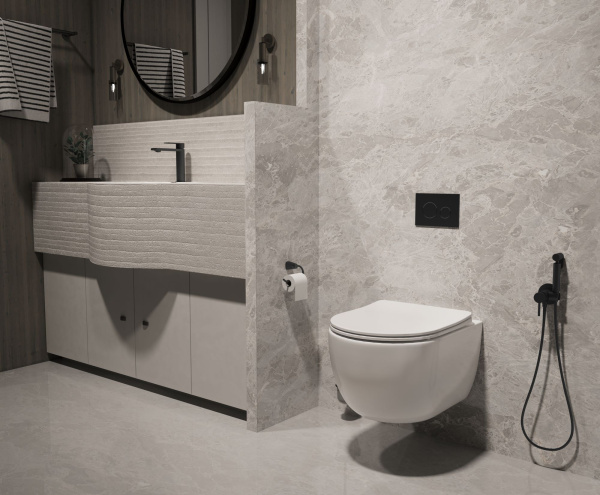 Унитаз подвесной Evo VT1-34ST Tornado, цвет белый, ультратонкое сиденье soft-close