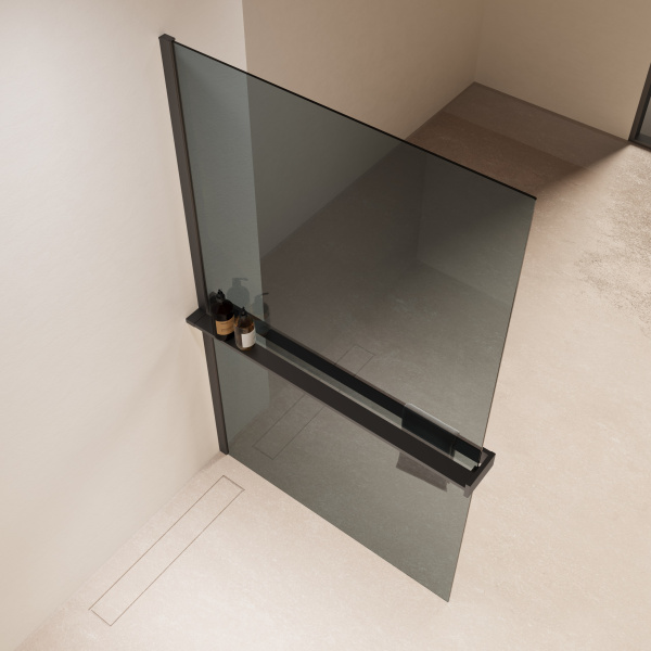 Душевая перегородка Walk-In VSW-1HR100MRGM, 1000*2000, вороненая сталь, стекло зеркальное Душевая перегородка Walk-In VSW-1HR100MRGM, 1000*2000, вороненая сталь, стекло зеркальное