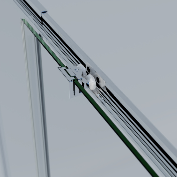 Душевая дверь Rapid-N VDS-3RN11/12CL, хром, стекло прозрачное