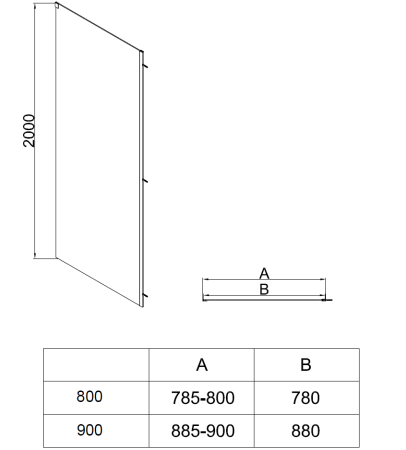 Душевой уголок Софт 2 (Soft 2) VSR-3SO28011CL, 1100*800, хром, стекло прозрачное