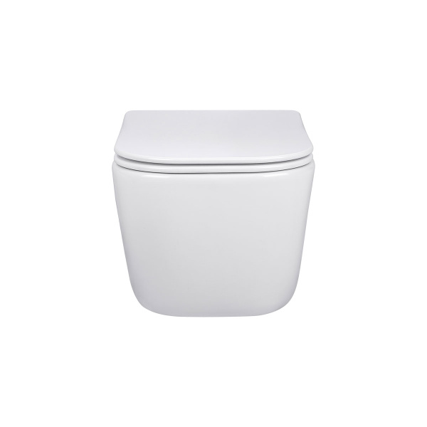 Унитаз подвесной Core VT1-28 безободковый, цвет белый, ультратонкое soft-close сиденье