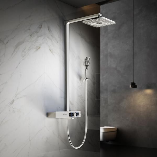 Душевая стойка Инспаер (Inspire) VSFS-3I13TCH термостатическая с изливом, хром