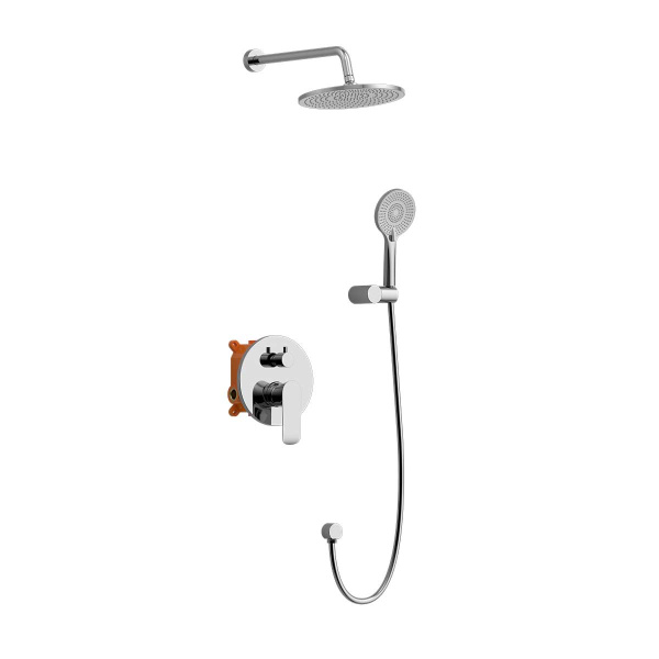 Душевой комплект Esse VSFW-1E1CH, встраиваемый, 2 режима, регулятор давления, хром